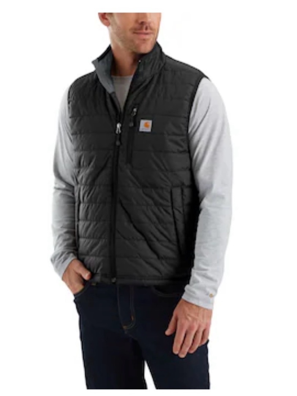 Carhartt Men’s Gilliam Black Quilted Insulated Vest NWOT